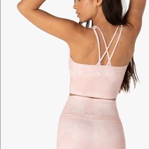 Beyond Yoga Back At You cropped tank pink NWT